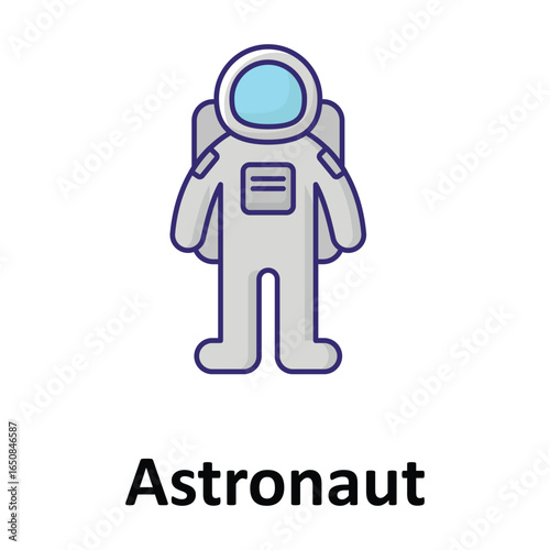 Astronaut Vector icon which can easily modify or edit