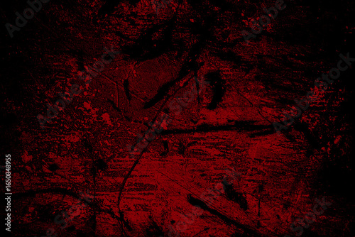 black and red texture background. horror theme and frighten. abstract texture background scary and scratch red and black