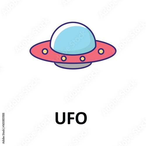 UFO Vector icon which can easily modify or edit