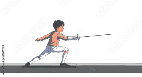 Youth Fencing Mastering the Lunge and Attack