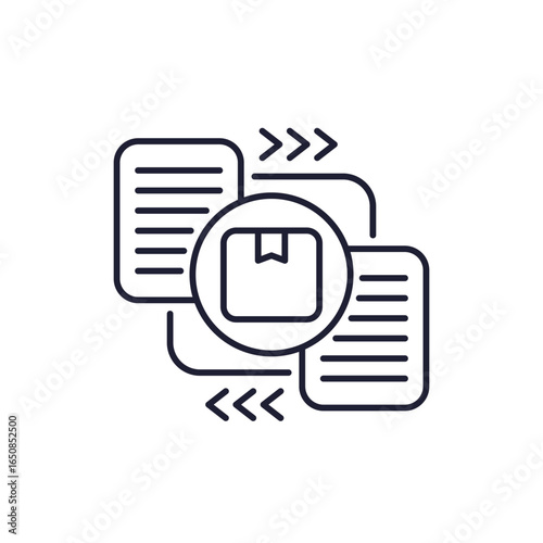 SKU icon, stock keeping unit, line design
