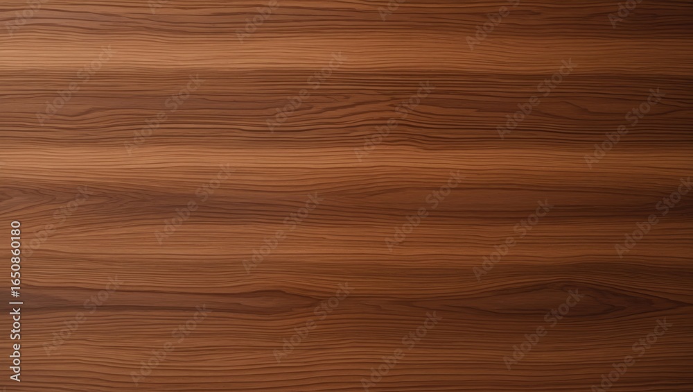 Fototapeta premium Smooth wooden surface with natural grain patterns and warm brown tones.