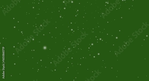 Isolated falling snow on green screen.Falling snow isolated on green (Loop 4k + Chroma key).snow falling on green screen.Snow, snowflakes. Rendered animation of snowing.