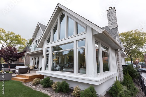 Stylish frame installations for energy-efficient modern window replacements, elevating your homea??s aesthetics and comfort with expert renovation services.