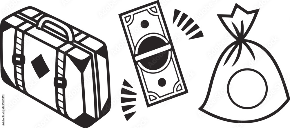 Fototapeta premium Travel savings grow with smart money management and smart investment strategies for wealth