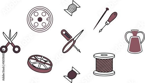 Crafting creativity with sewing tools, fabric, and inspiration for DIY projects