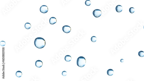 Wallpaper Mural Realistic water drops PNG, condensation on window, transparent droplets or bubbles, abstract liquid vector design, rain dew splash texture, clean fresh wet surface, pure crystal clear fluid background Torontodigital.ca