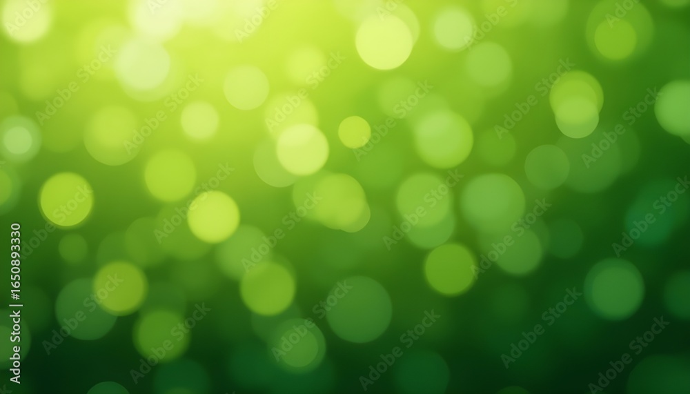 Fototapeta premium Fresh Glow: Green Bokeh Textured Plain Background for Nature and Creative Design Projects
