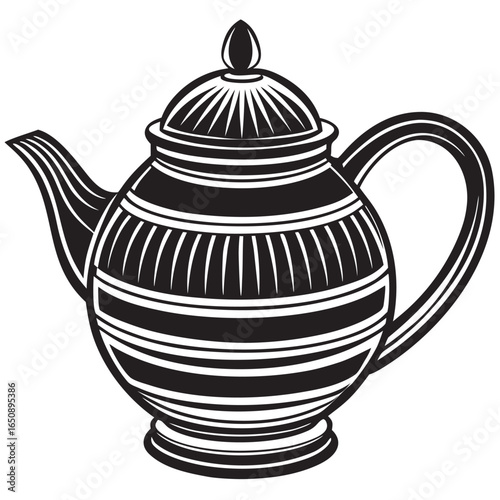 teapot on a white background