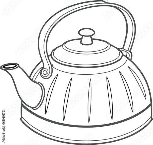 teapot vector illustration