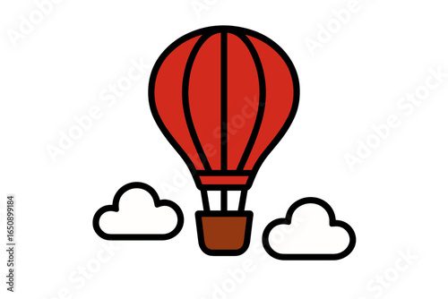 Vector Illustration of Hot Air Balloon