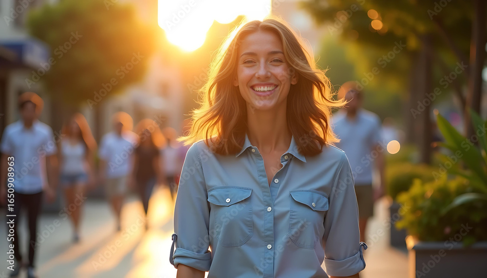 Fototapeta premium Walking Woman