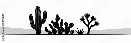 An eye-catching minimalist design featuring an arrangement of cacti against a soft neutral background, perfect for enhancing modern living spaces with tranquil desert vibes.