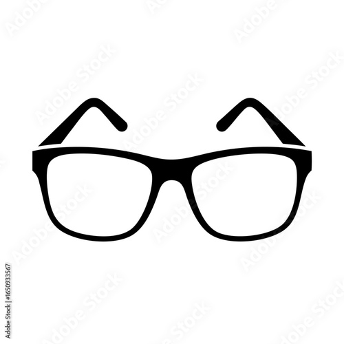 Eyeglasses or spectacles vector icon silhouette