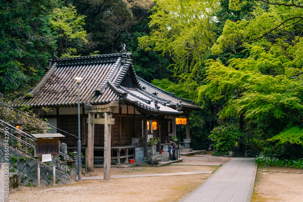 shikoku, JAPAN - may 2 2025 Temple 64, Maegamiji in the Shikoku Pilgrimage shikoku, JAPAN - may 2 2025 Temple 64, Maegamiji in the Shikoku Pilgrimage