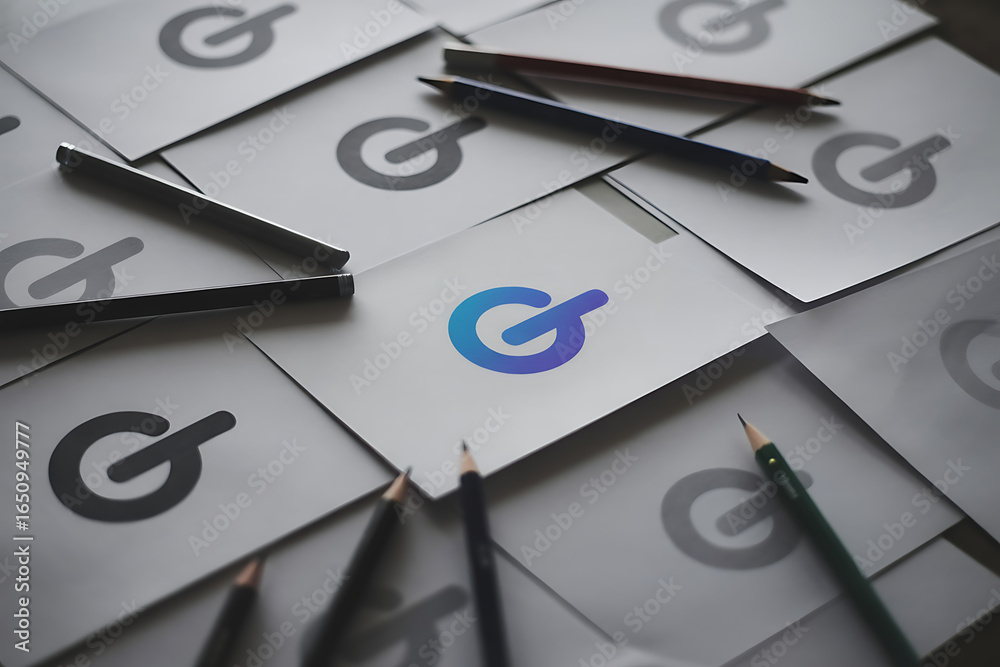 custom made wallpaper toronto digitalA collection of envelopes with a modern logo and pencils