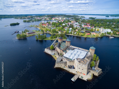 Aerial view of medieval Ola...