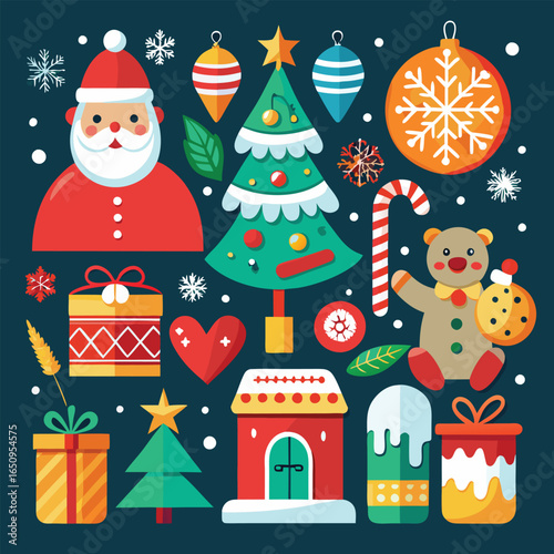 Pixel Art Christmas: Festive Icons & Elements for Holiday Designs