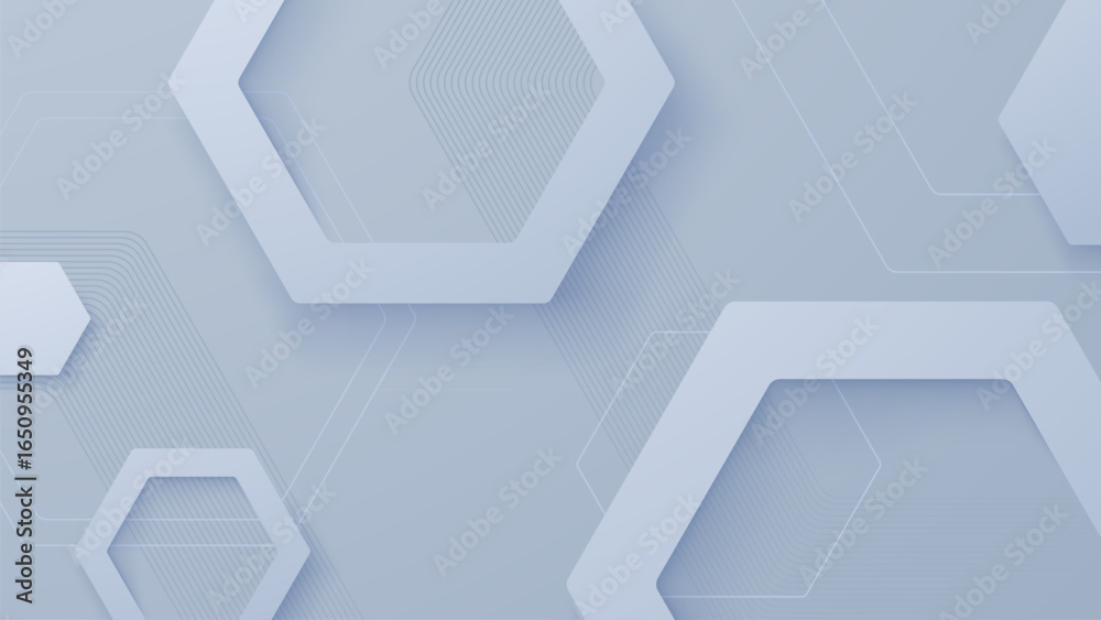 Fototapeta premium Abstract white background modern geometric design