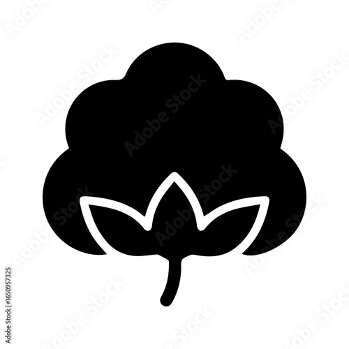 cellulose cotton glyph icon