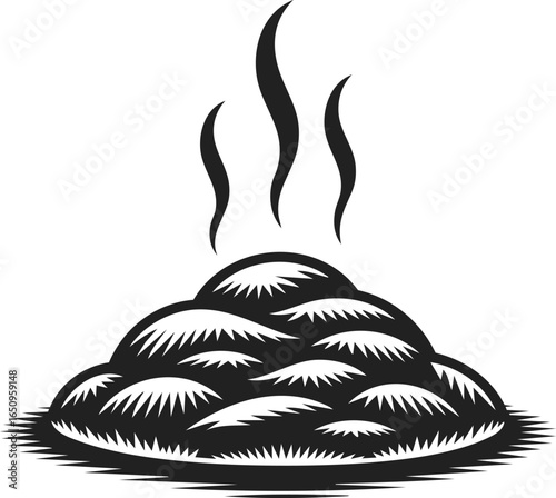 Compost pile, organic mound, nutrient-rich earth, sustainable gardening resource, eco-friendly soil amendment