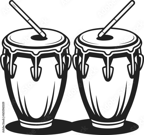 Festival drums, percussion instruments, conga drums, rhythmic sound, musical celebration, traditional music, dance accompaniment, wood drum, hand-played instrument