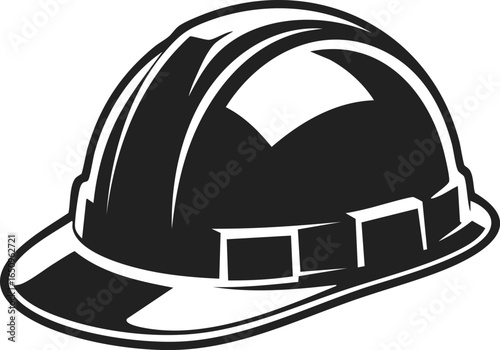 Hard hat, construction helmet, safety headgear, protective cap for workers in industrial and construction settings