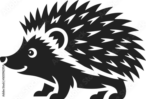 Hedgehog, spiny mammal, small animal, wildlife creature, nature illustration, pest control, nocturnal behavior, forest habitat, ecological symbol, nature sketch