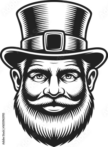 Leprechaun, mythical figure, Irish folklore, holiday mascot, pot of gold, good luck charm, whimsical character with beard and top hat