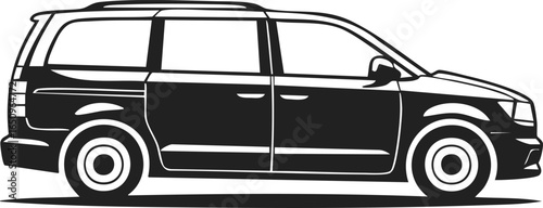 Minivan, family vehicle, spacious automobile, urban transport, practical car, comfortable ride, road trip companion, family-oriented design
