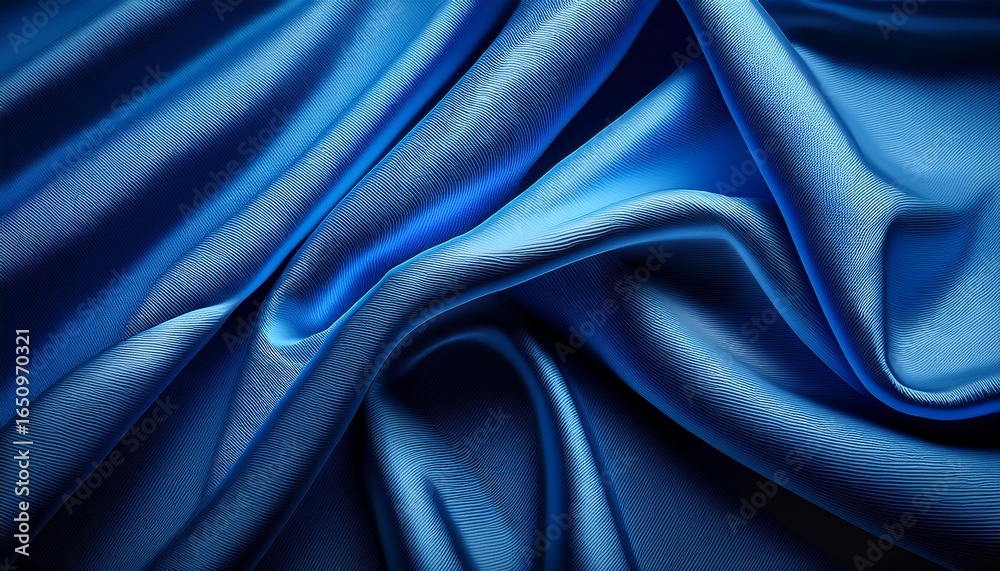 Obraz premium close up of a blue cloth