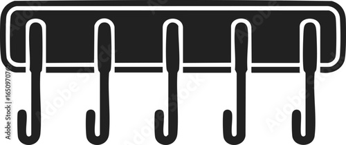Tool rack, wall-mounted storage system, hooks for tools, organizing equipment, space-saving solution for workshops