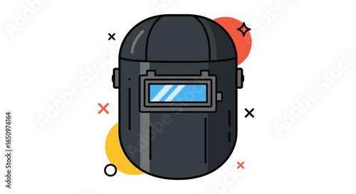 Welding helmet safety protection equipment for metalworking industry professionals