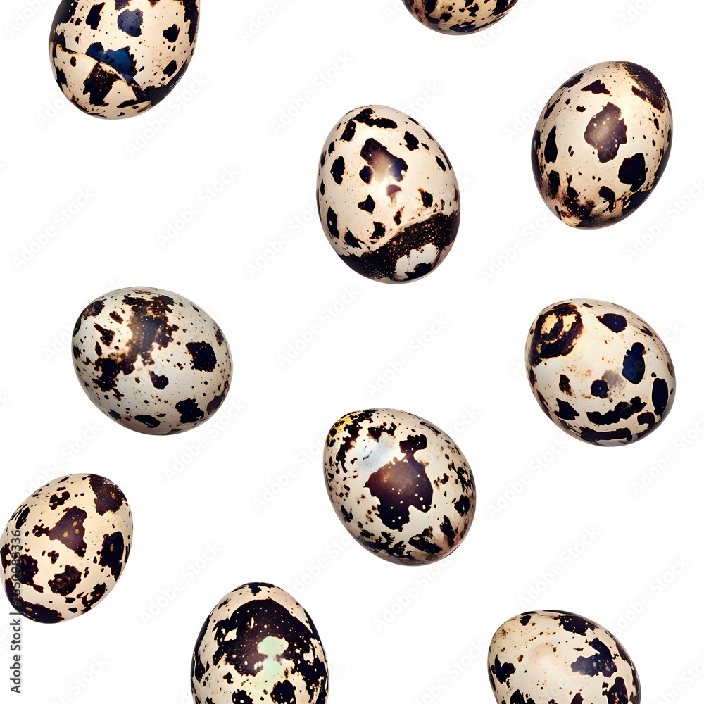 Quail eggs on isolated transparent background Quail eggs on isolated transparent background