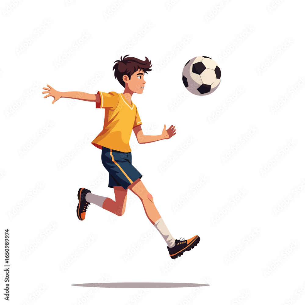 Obraz premium Professional Football Player Cartoon Vector