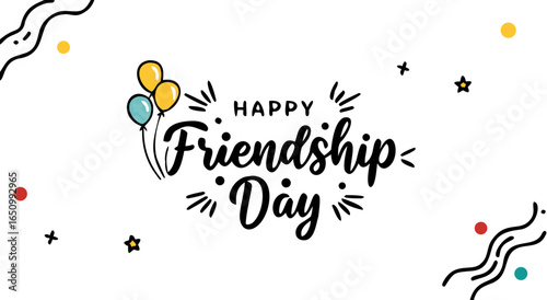 Happy friendship day celebrating bonds of true connection and lasting companionship
