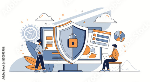 Digital security protection for modern business operations and data privacy assurance