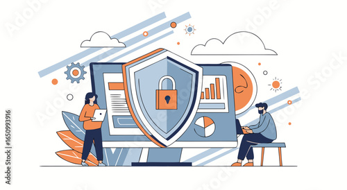 Digital security protection for modern business operations and data privacy assurance