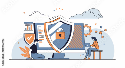 Digital security protection for modern business operations and data privacy assurance