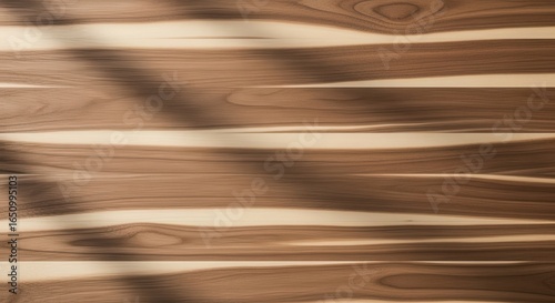 Walnut wood grain texture with sapwood contrast and hand-planed surface, top-down view