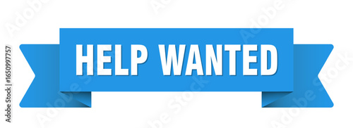 help wanted ribbon isolated on transparent background. help wanted ribbon