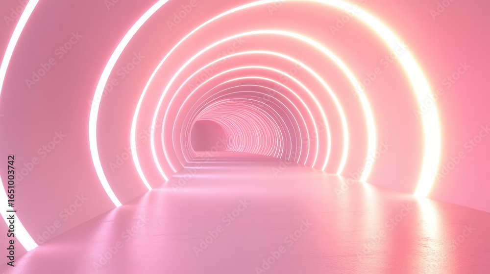 Obraz premium Pastel Tunnel