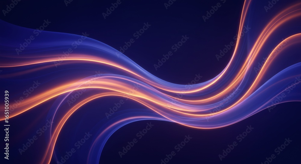 Obraz premium Celestial Aurora – Sapphire & Amethyst Flow