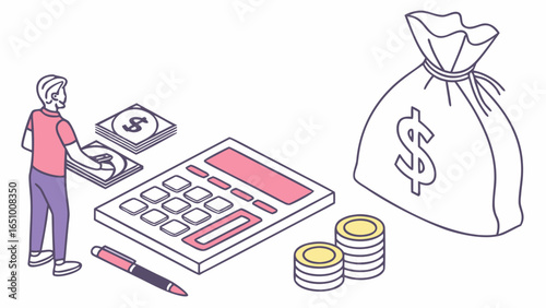 business people with money