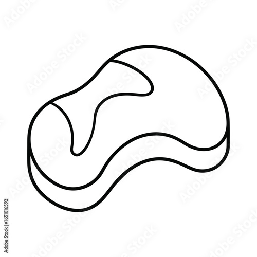 Wave shaped orthopedic pillow design