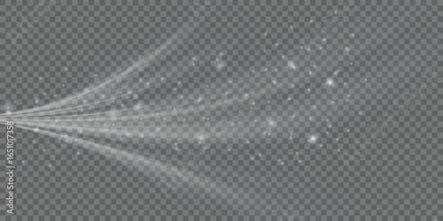 Cold winter wind texture. Holiday vector blizzard. Christmas effect of a cold blizzard. Vector PNG.