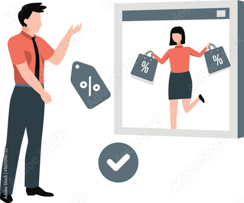 Seller offering customer more discount