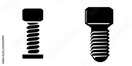 Different types of screws displayed side by side highlighting their unique features and shapes for comparison