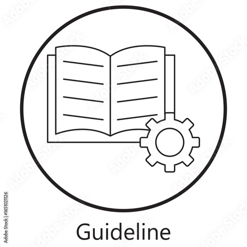 Guideline Icon, Visual Design Guidelines, User Interface Guidelines, Iconography Guidelines, Accessibility Guidelines, vector