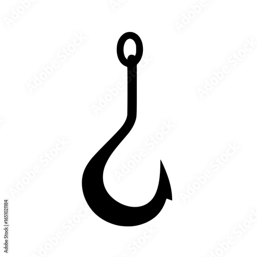 Fishing hook displayed against a plain background showcasing its design and functionality for anglers and fishing enthusiasts
